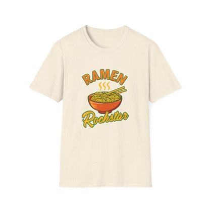 Ramen Rockstar Unisex T-Shirt, Funny Foodie Top, Gift for Sushi Lovers, Casual Wear, Kitchen Apparel, Foodie Tee