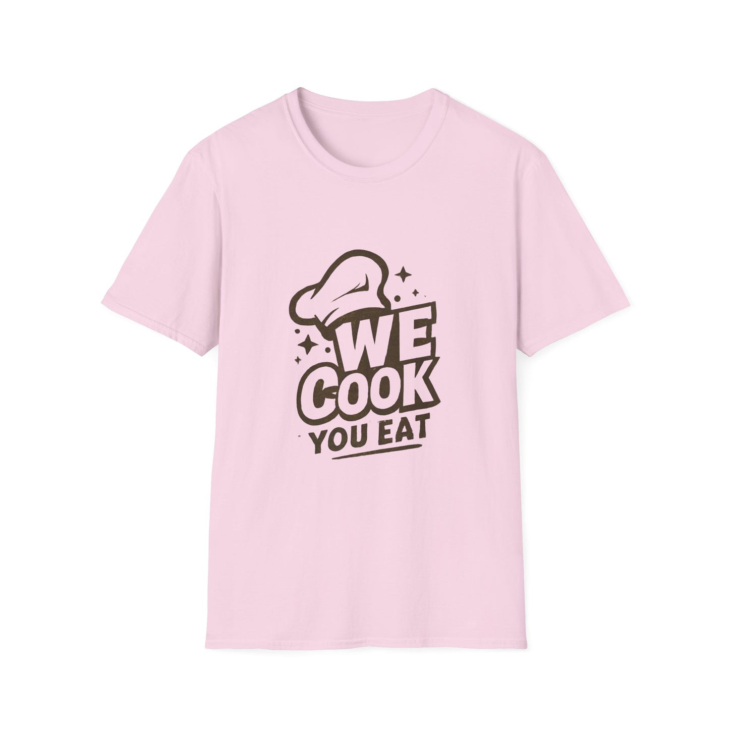 Chef's Humor T-Shirt, Funny Cooking Top, We Cook You Eat Tee, Gift for Foodies, Unisex Kitchen Shirt
