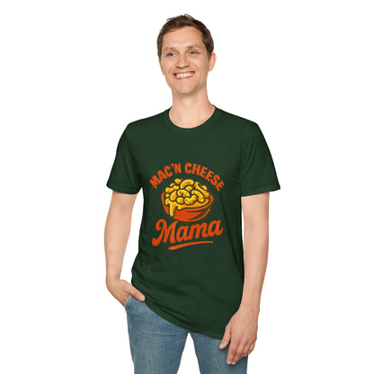 Mac 'n Cheese Mama T-Shirt, Unisex Graphic Tee for Food Lovers, Cute Gift for Moms, Casual Wear, Foodie Appreciation