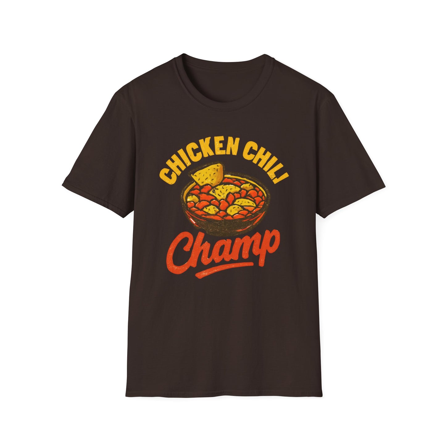 Chicken Chili Champ T-Shirt, Funny Cooking Shirt, Unisex Graphic Tee, Gift for Food Lovers, Casual Wear, Kitchen Humor