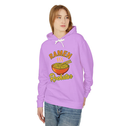 Ramen Rockstar Hoodie | Unisex Lightweight Sweatshirt, Foodie Gift, Fun Fashion, Cozy Wear, Casual Style, Unique Apparel