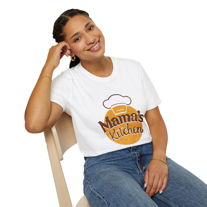 Mama's Kitchen Unisex Softstyle T-Shirt | Chef Gift, Home Cook Tee, Foodie Apparel, Cooking Shirt, Kitchen Lover's Gift