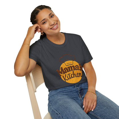 Mama's Kitchen Unisex Softstyle T-Shirt | Chef Gift, Home Cook Tee, Foodie Apparel, Cooking Shirt, Kitchen Lover's Gift