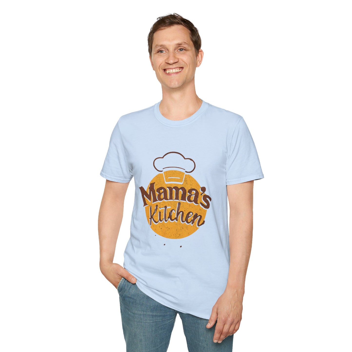 Mama's Kitchen Unisex Softstyle T-Shirt | Chef Gift, Home Cook Tee, Foodie Apparel, Cooking Shirt, Kitchen Lover's Gift