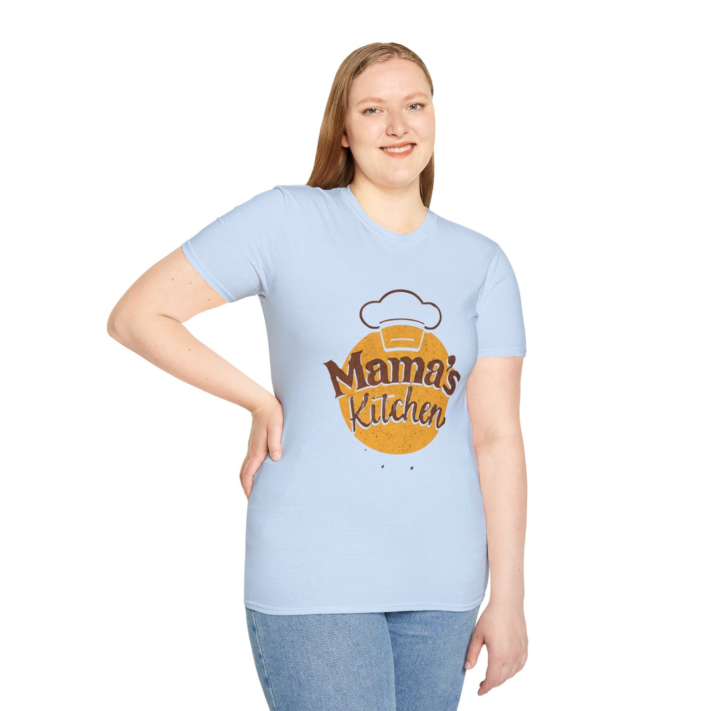 Mama's Kitchen Unisex Softstyle T-Shirt | Chef Gift, Home Cook Tee, Foodie Apparel, Cooking Shirt, Kitchen Lover's Gift