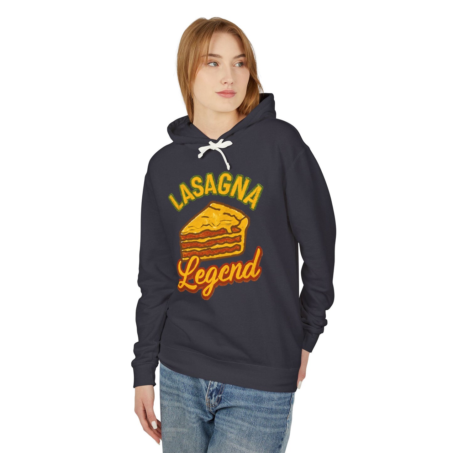Lasagna Legend Unisex Hoodie - Comfy Sweatshirt for Food Lovers, Great Gift for Chefs, Foodie Apparel, Funny Cooking Wear, Culinary Humor