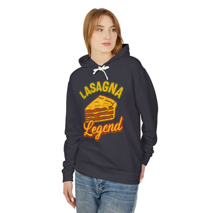 Lasagna Legend Unisex Hoodie - Comfy Sweatshirt for Food Lovers, Great Gift for Chefs, Foodie Apparel, Funny Cooking Wear, Culinary Humor