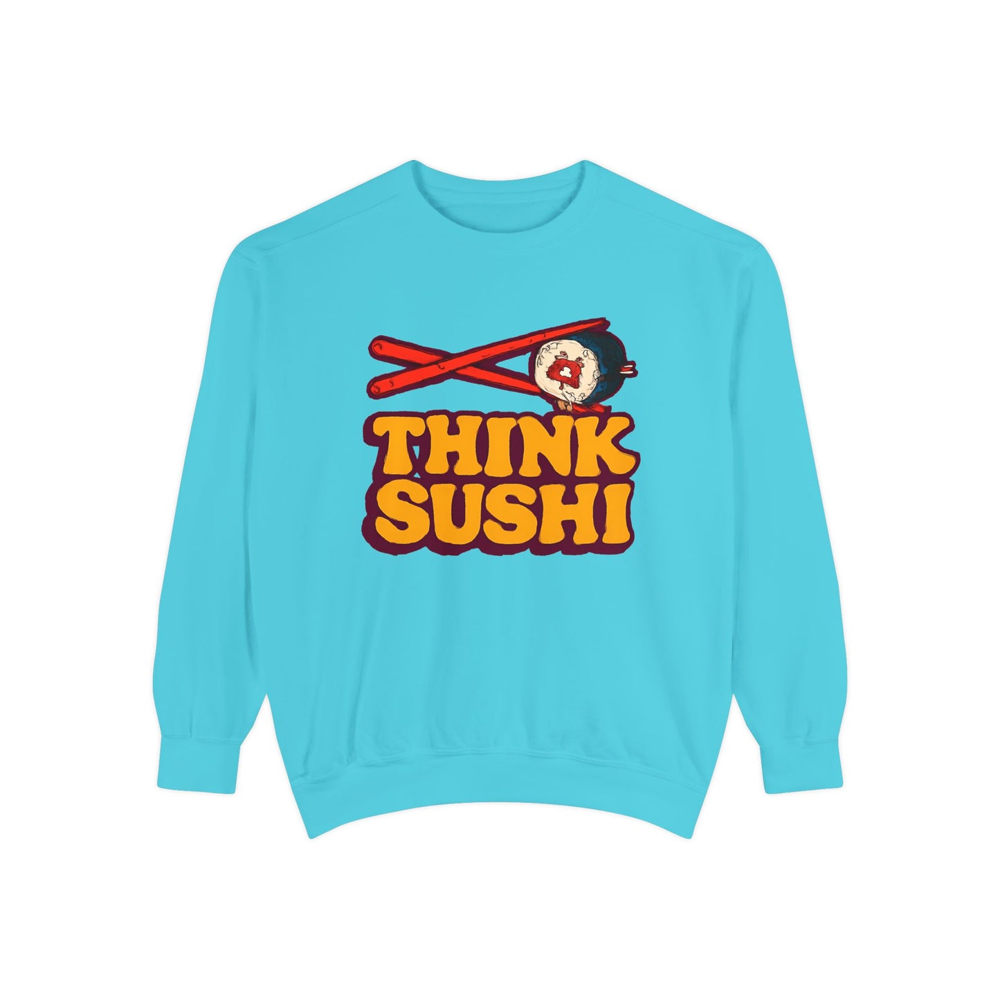 Sushi-Inspired Unisex Sweatshirt - Cozy & Fun, Perfect for Foodies, Casual Wear, Gifts for Sushi Lovers, Food-Themed Apparel