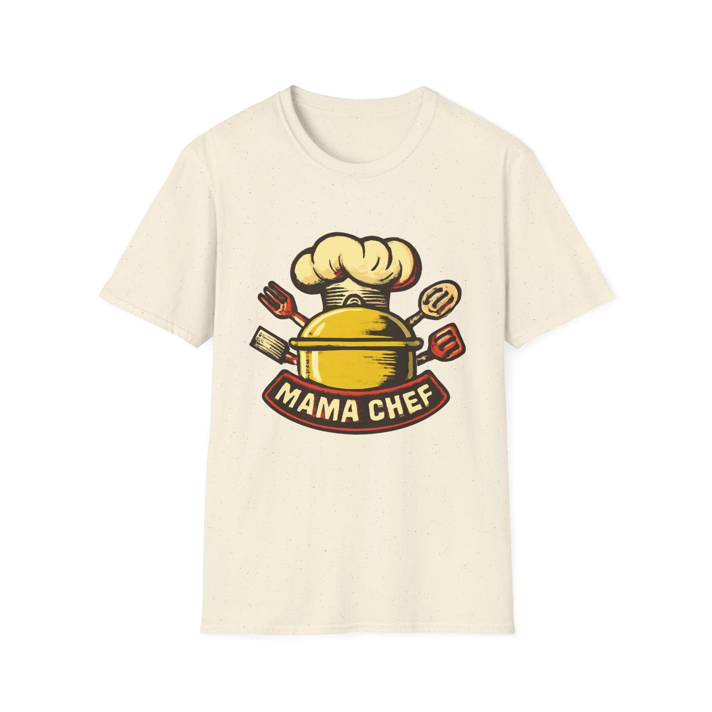 Mama Chef Unisex Softstyle T-Shirt, Cooking Gift, Foodie Apparel, Chef Shirt, Kitchen Lover Tee, Culinary Humor