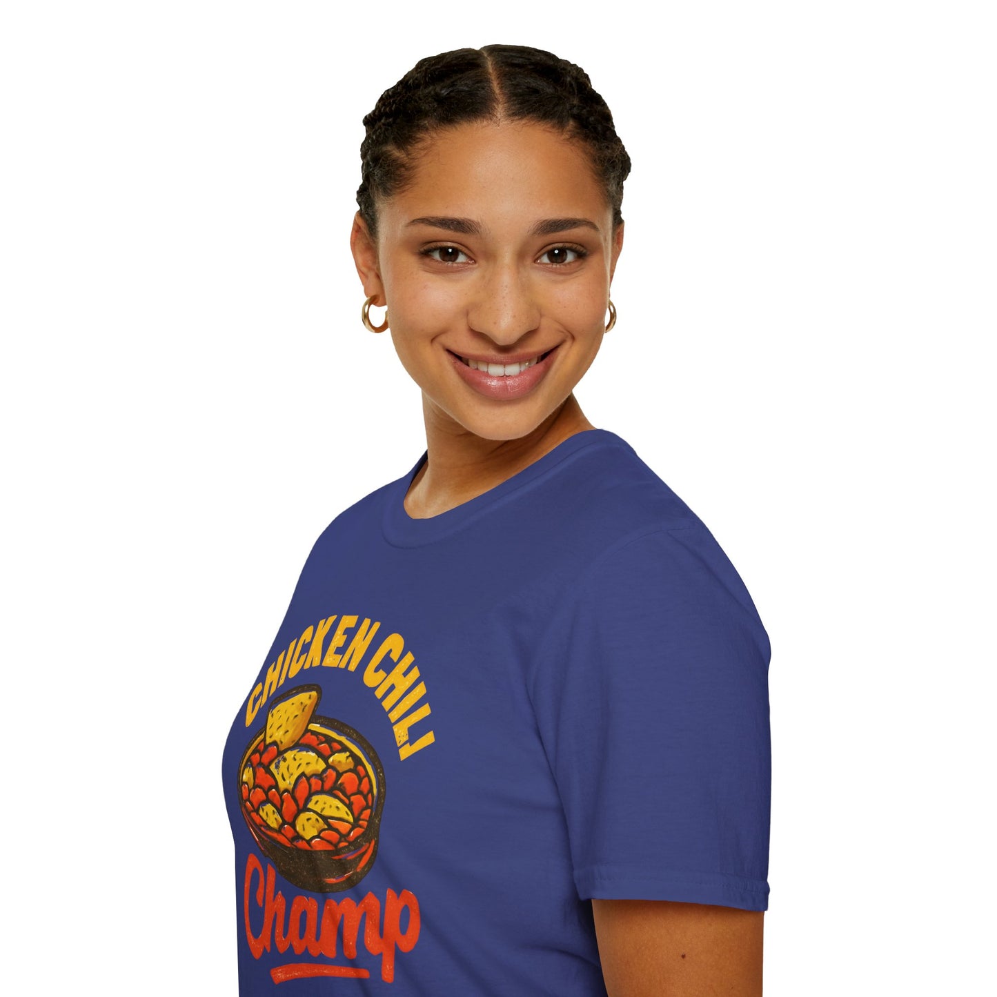 Chicken Chili Champ T-Shirt, Funny Cooking Shirt, Unisex Graphic Tee, Gift for Food Lovers, Casual Wear, Kitchen Humor