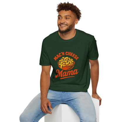 Mac 'n Cheese Mama T-Shirt, Unisex Graphic Tee for Food Lovers, Cute Gift for Moms, Casual Wear, Foodie Appreciation