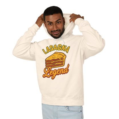 Lasagna Legend Unisex Hoodie - Comfy Sweatshirt for Food Lovers, Great Gift for Chefs, Foodie Apparel, Funny Cooking Wear, Culinary Humor
