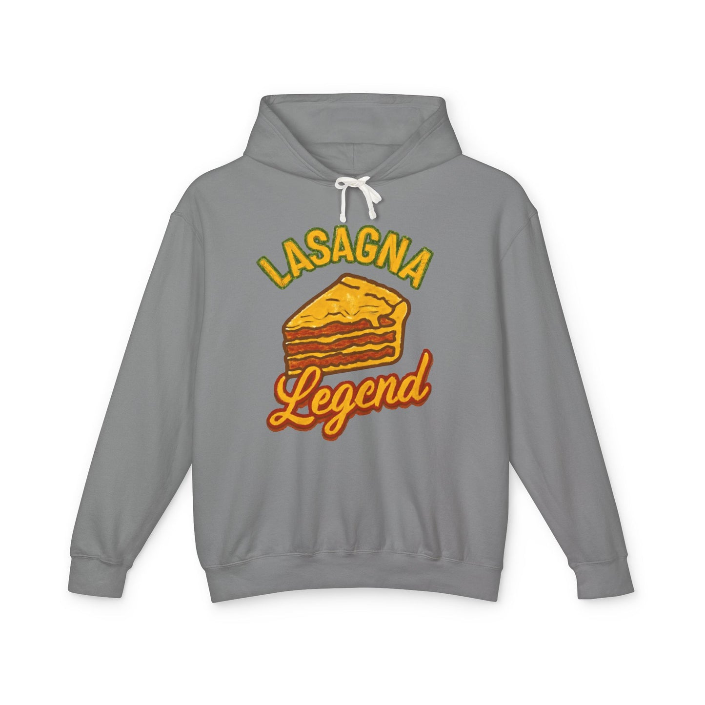 Lasagna Legend Unisex Hoodie - Comfy Sweatshirt for Food Lovers, Great Gift for Chefs, Foodie Apparel, Funny Cooking Wear, Culinary Humor