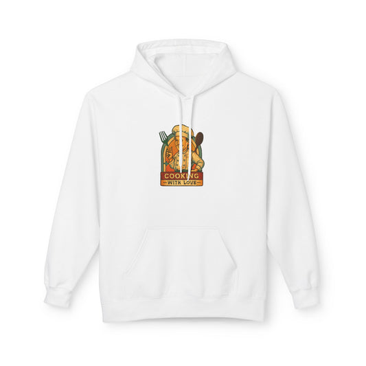 Cozy Cooking Hoodie, Culinary Gift, Kitchen Lover Apparel, Unisex Fleece, Cooking Enthusiast Wear, Holiday Sweatshirt