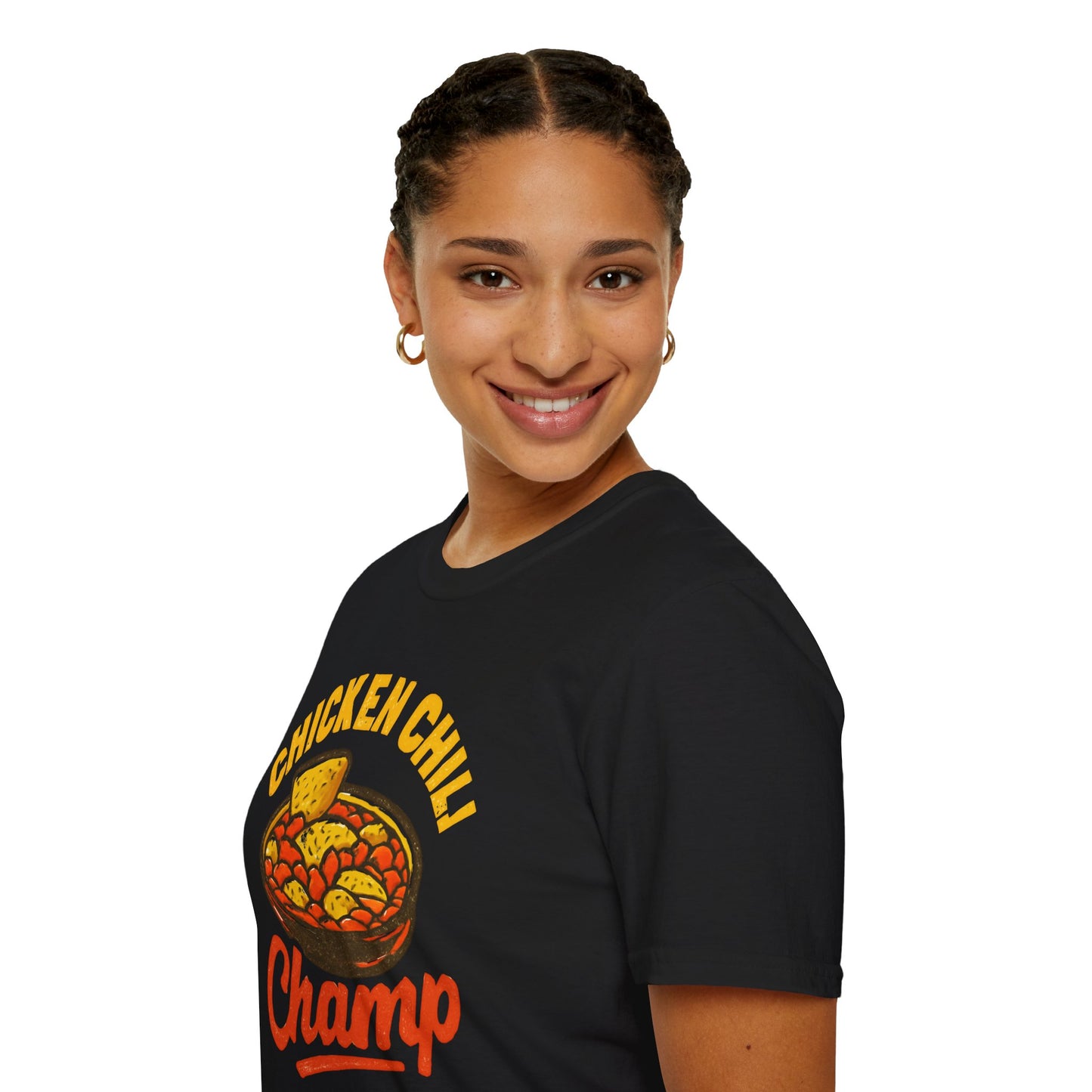 Chicken Chili Champ T-Shirt, Funny Cooking Shirt, Unisex Graphic Tee, Gift for Food Lovers, Casual Wear, Kitchen Humor