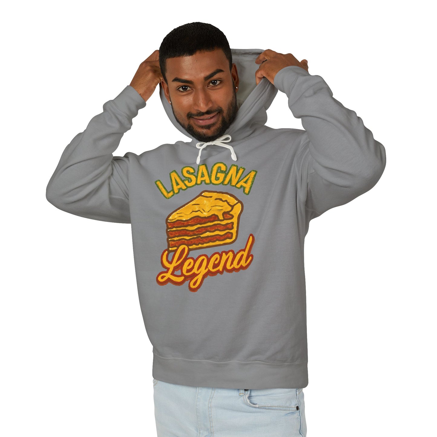 Lasagna Legend Unisex Hoodie - Comfy Sweatshirt for Food Lovers, Great Gift for Chefs, Foodie Apparel, Funny Cooking Wear, Culinary Humor