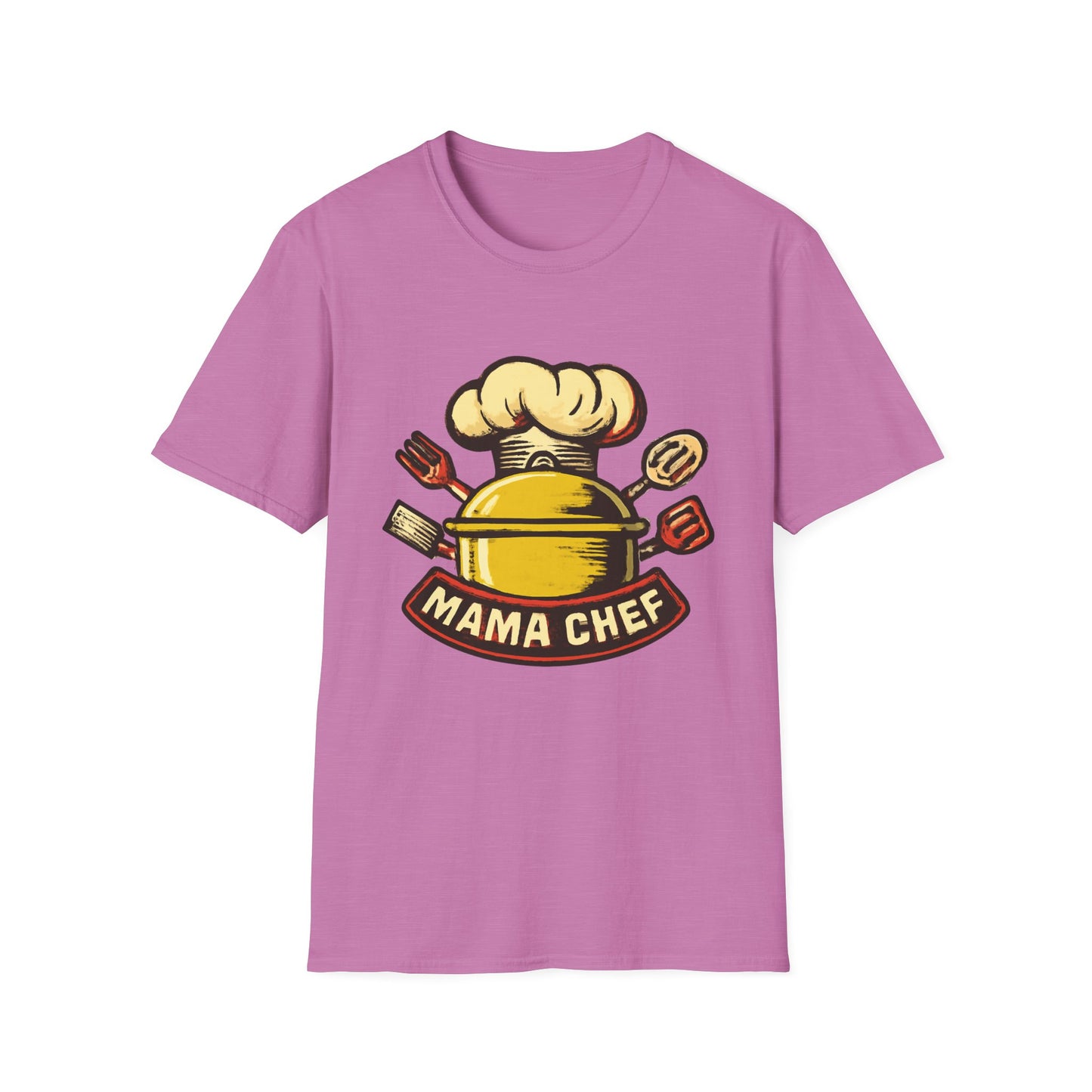 Mama Chef Unisex Softstyle T-Shirt, Cooking Gift, Foodie Apparel, Chef Shirt, Kitchen Lover Tee, Culinary Humor