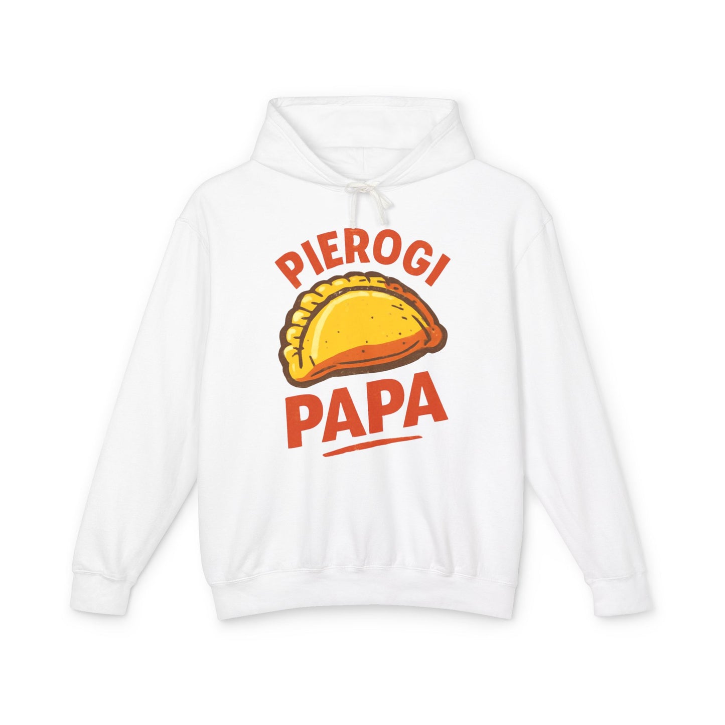 Funny Pierogi Papa Unisex Lightweight Hoodie, Foodie Apparel, Gift for Dad, Family Reunion, Casual Wear, Kitchen Lover