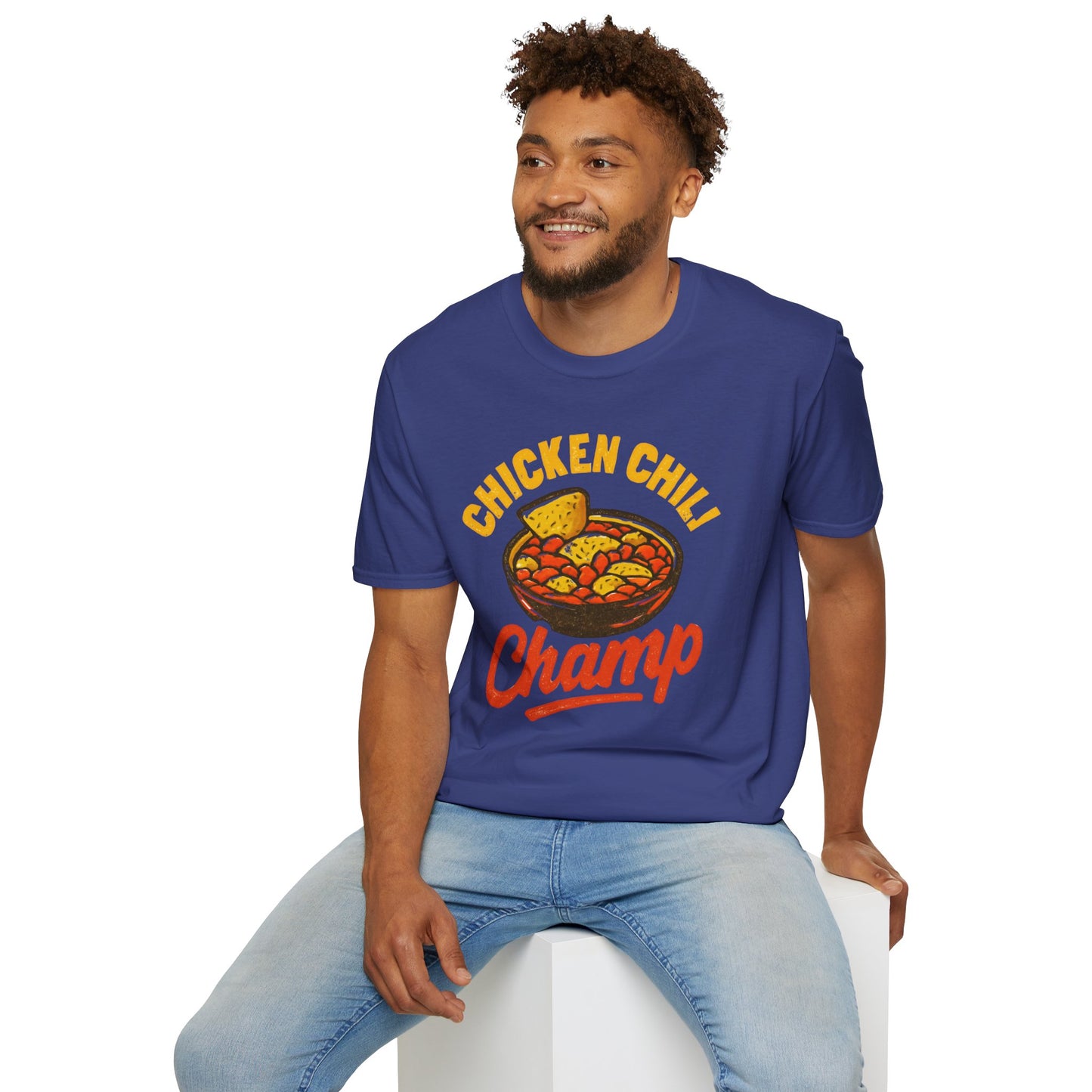 Chicken Chili Champ T-Shirt, Funny Cooking Shirt, Unisex Graphic Tee, Gift for Food Lovers, Casual Wear, Kitchen Humor