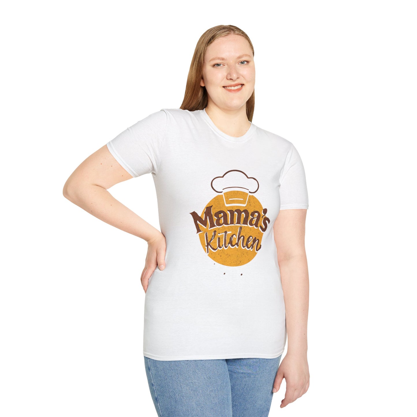 Mama's Kitchen Unisex Softstyle T-Shirt | Chef Gift, Home Cook Tee, Foodie Apparel, Cooking Shirt, Kitchen Lover's Gift