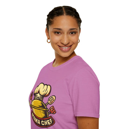 Mama Chef Unisex Softstyle T-Shirt, Cooking Gift, Foodie Apparel, Chef Shirt, Kitchen Lover Tee, Culinary Humor