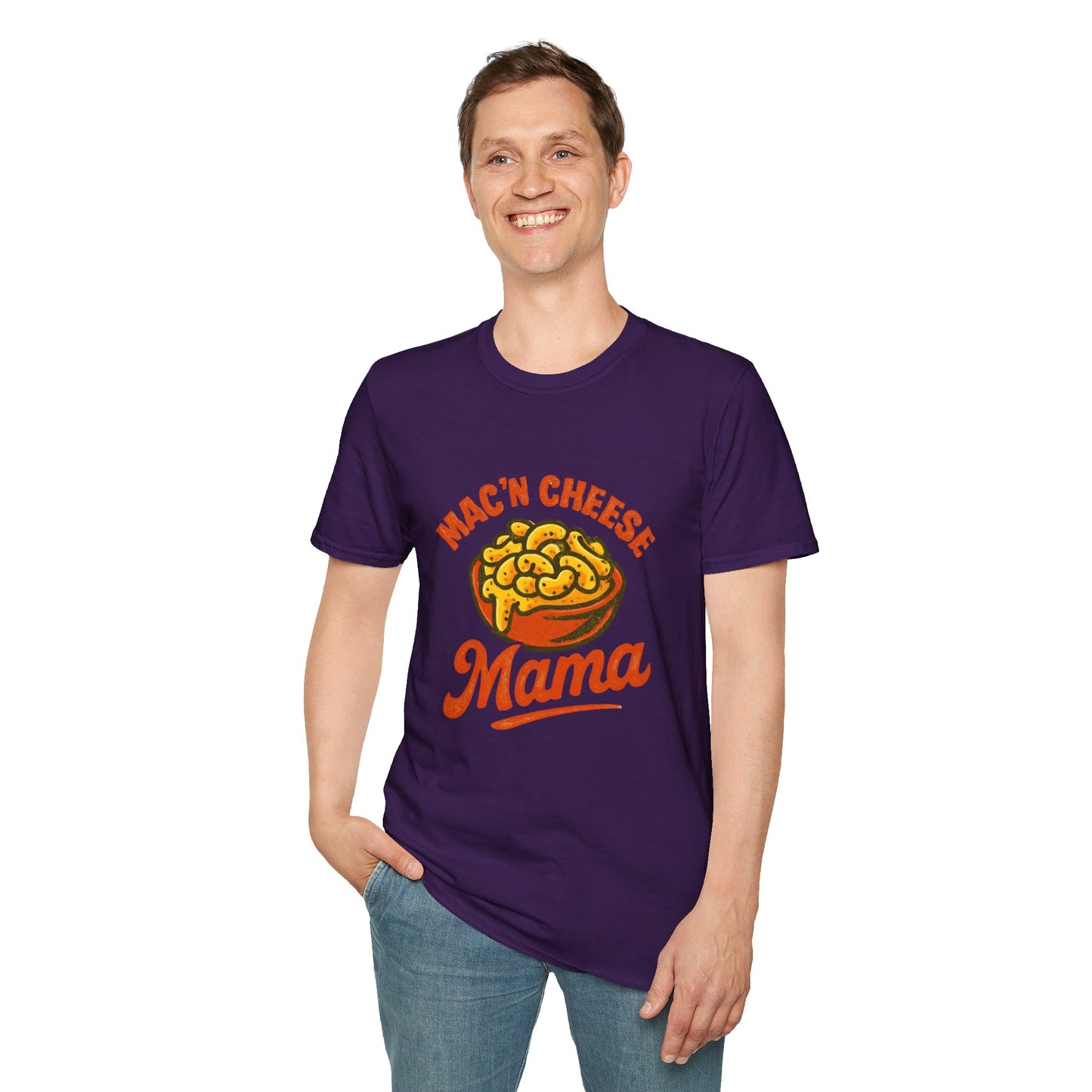 Mac 'n Cheese Mama T-Shirt, Unisex Graphic Tee for Food Lovers, Cute Gift for Moms, Casual Wear, Foodie Appreciation