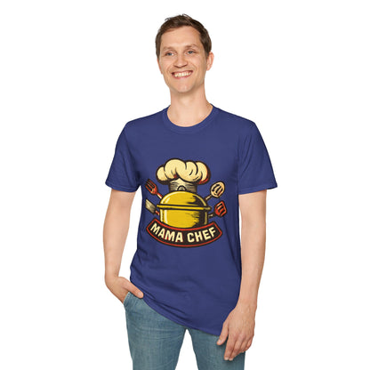 Mama Chef Unisex Softstyle T-Shirt, Cooking Gift, Foodie Apparel, Chef Shirt, Kitchen Lover Tee, Culinary Humor