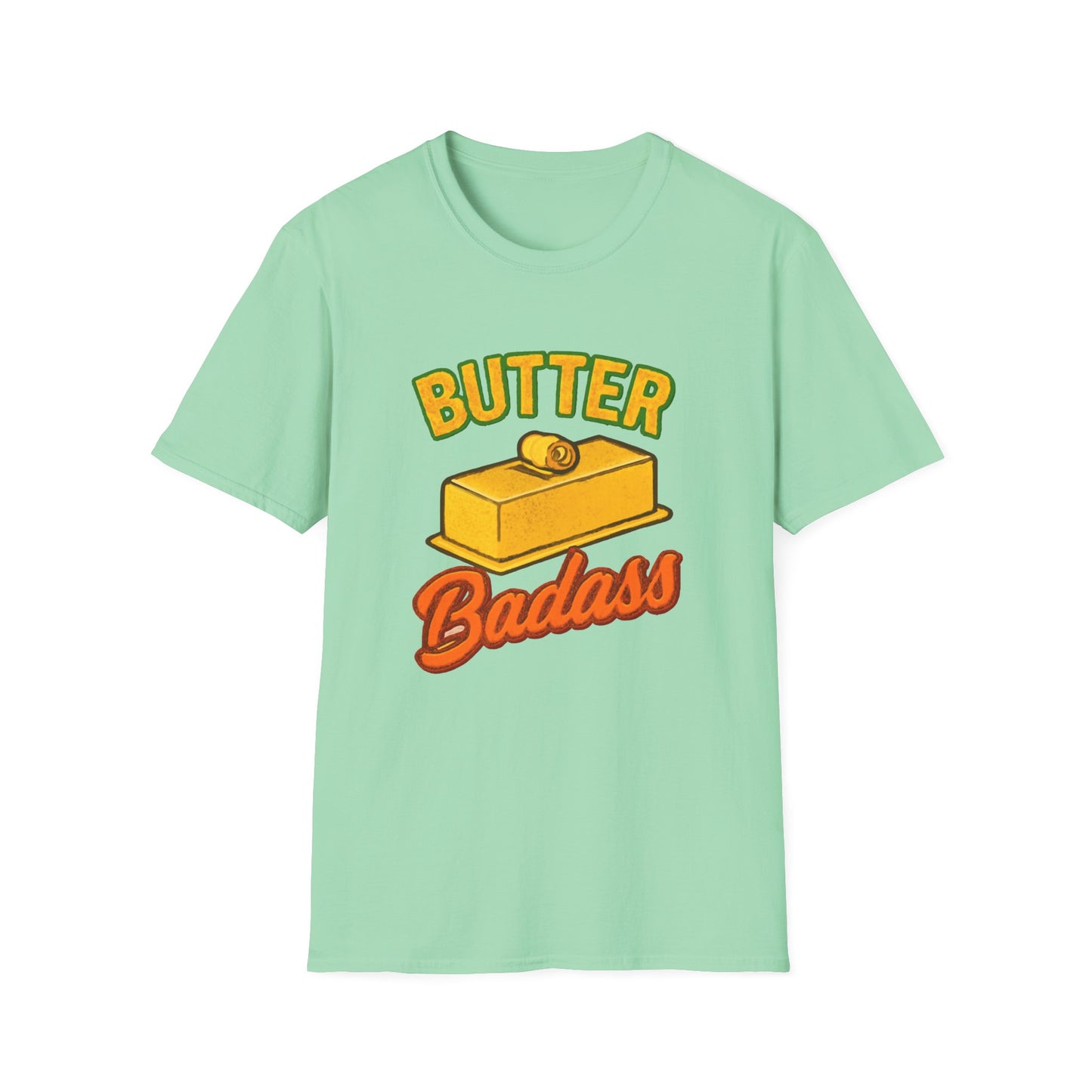 Butter Badass Unisex T-Shirt | Funny Graphic Tee | Casual Wear for Foodies, Unique Gift for Birthdays, Funny Gift, Summer Style