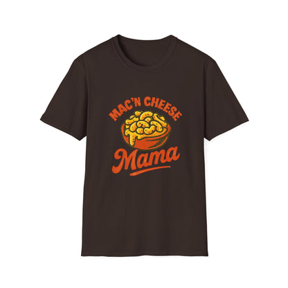 Mac 'n Cheese Mama T-Shirt, Unisex Graphic Tee for Food Lovers, Cute Gift for Moms, Casual Wear, Foodie Appreciation