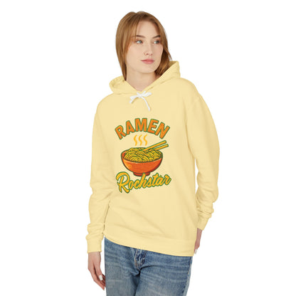 Ramen Rockstar Hoodie | Unisex Lightweight Sweatshirt, Foodie Gift, Fun Fashion, Cozy Wear, Casual Style, Unique Apparel