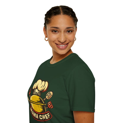 Mama Chef Unisex Softstyle T-Shirt, Cooking Gift, Foodie Apparel, Chef Shirt, Kitchen Lover Tee, Culinary Humor