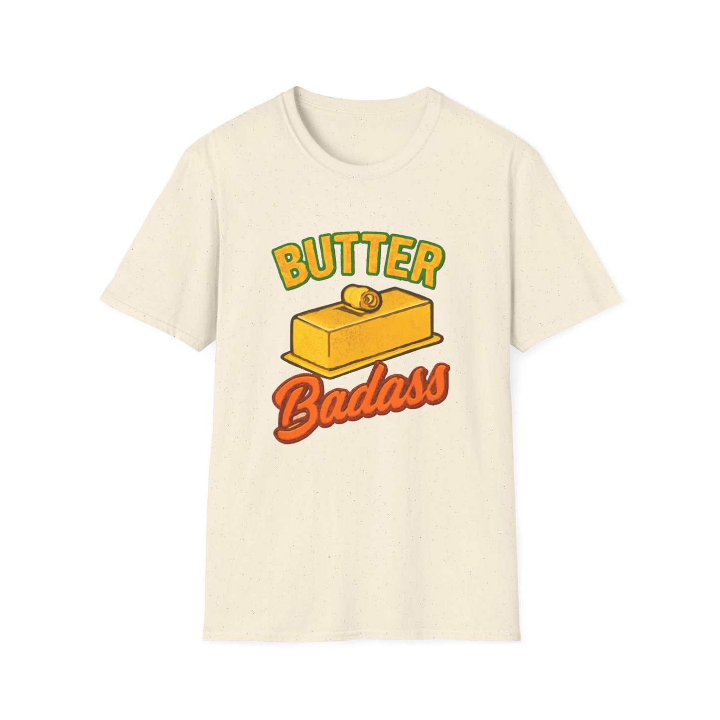 Butter Badass Unisex T-Shirt | Funny Graphic Tee | Casual Wear for Foodies, Unique Gift for Birthdays, Funny Gift, Summer Style