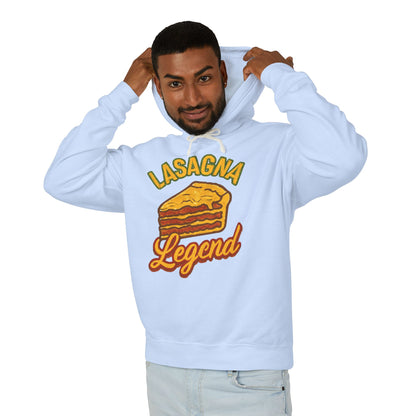 Lasagna Legend Unisex Hoodie - Comfy Sweatshirt for Food Lovers, Great Gift for Chefs, Foodie Apparel, Funny Cooking Wear, Culinary Humor