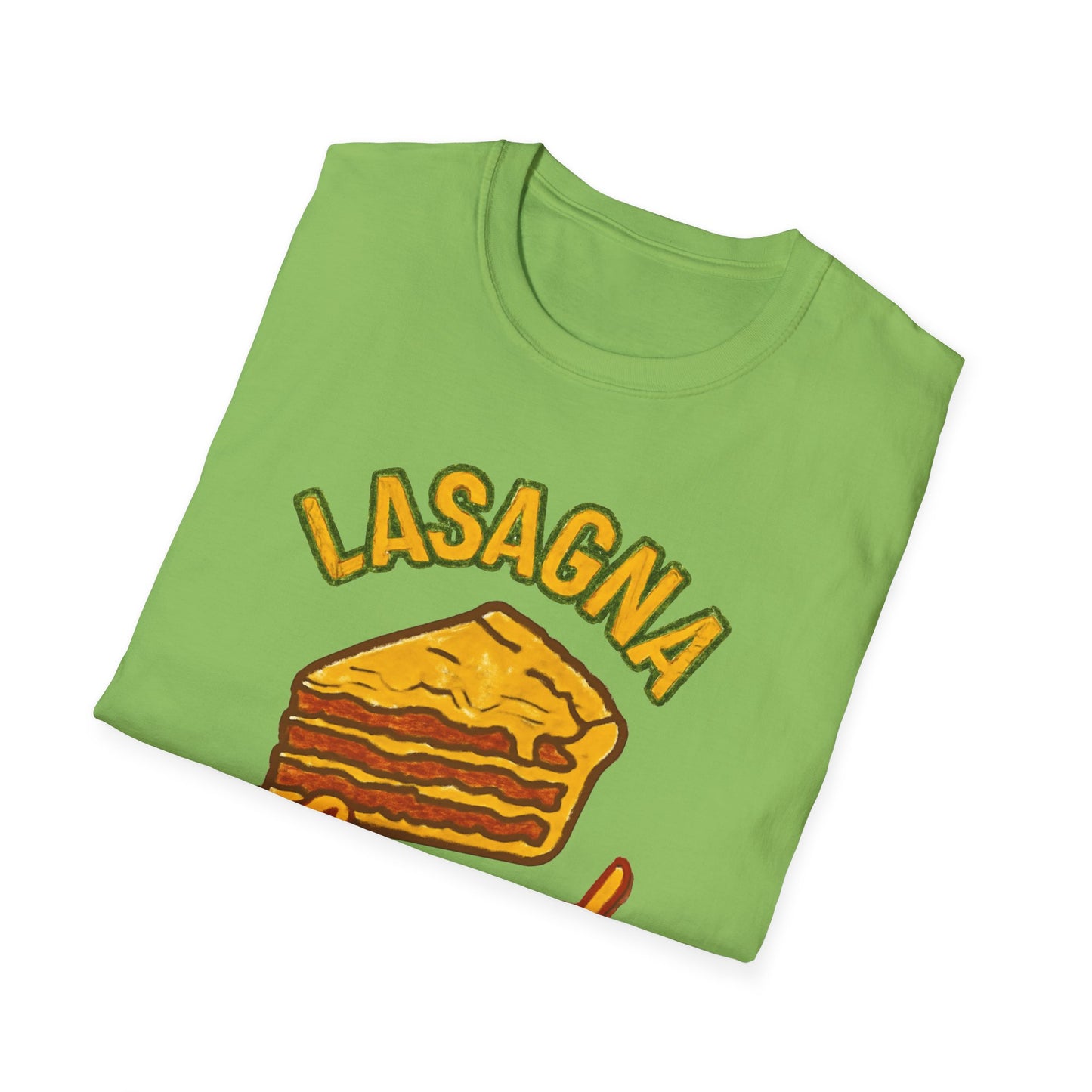 Lasagna Legend Unisex Softstyle T-Shirt, Fun Foodie Tee, Cooking Humor Shirt, Gift for Chefs, Casual Everyday Wear