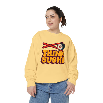 Sushi-Inspired Unisex Sweatshirt - Cozy & Fun, Perfect for Foodies, Casual Wear, Gifts for Sushi Lovers, Food-Themed Apparel