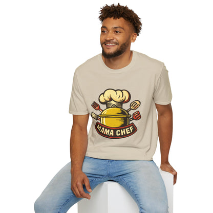 Mama Chef Unisex Softstyle T-Shirt, Cooking Gift, Foodie Apparel, Chef Shirt, Kitchen Lover Tee, Culinary Humor