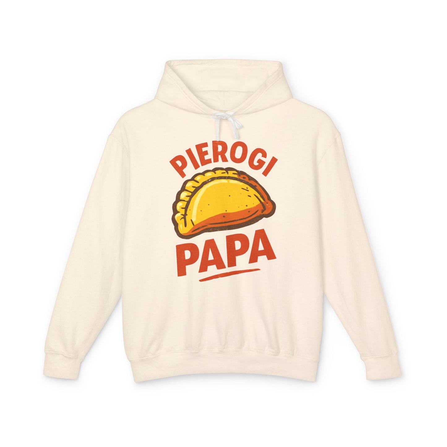 Funny Pierogi Papa Unisex Lightweight Hoodie, Foodie Apparel, Gift for Dad, Family Reunion, Casual Wear, Kitchen Lover