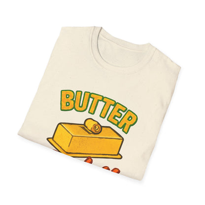 Butter Badass Unisex T-Shirt | Funny Graphic Tee | Casual Wear for Foodies, Unique Gift for Birthdays, Funny Gift, Summer Style