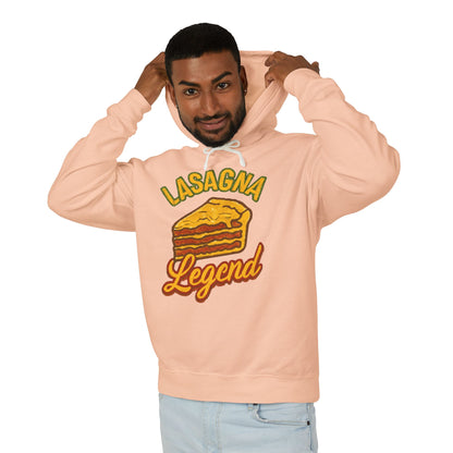 Lasagna Legend Unisex Hoodie - Comfy Sweatshirt for Food Lovers, Great Gift for Chefs, Foodie Apparel, Funny Cooking Wear, Culinary Humor