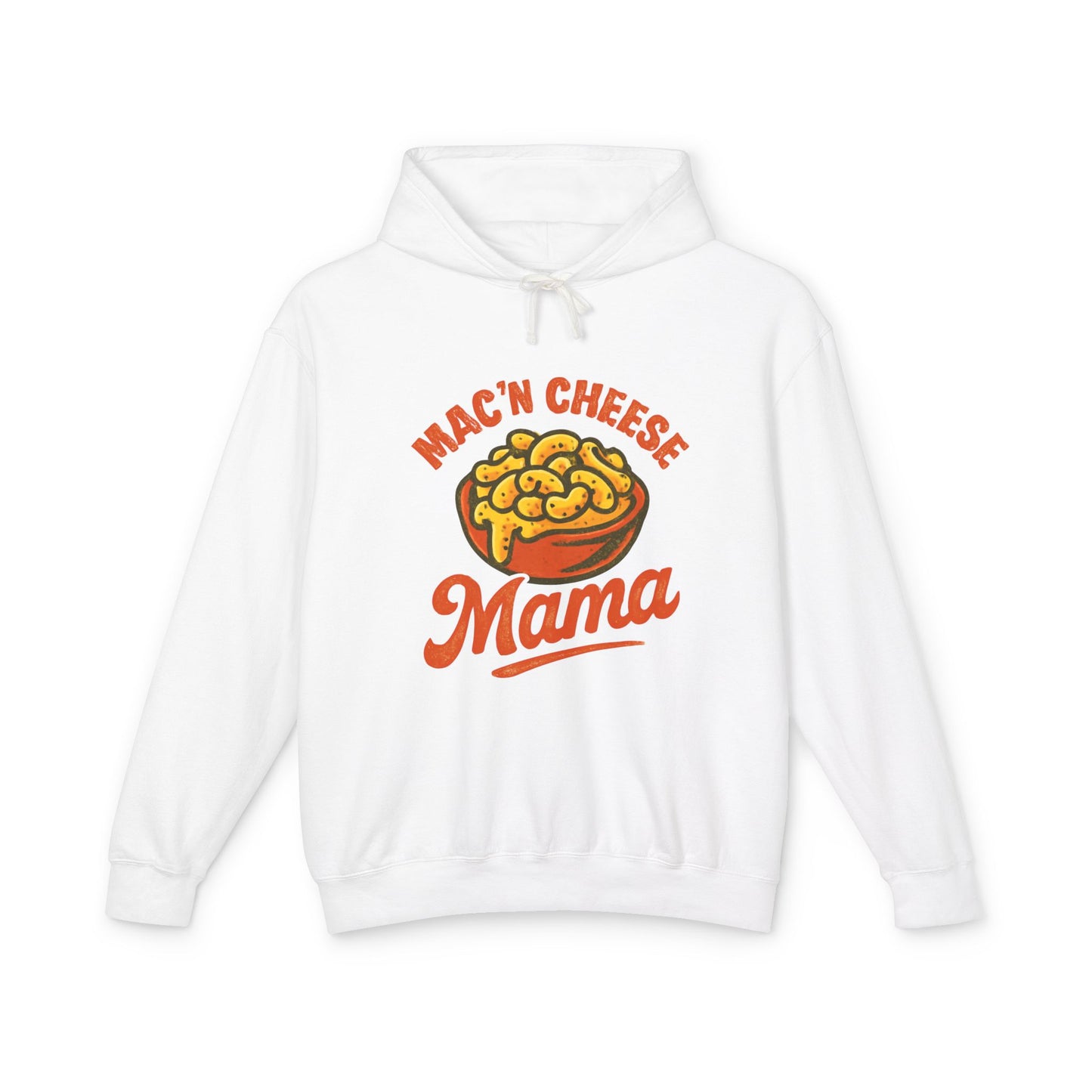 Mac 'n Cheese Mama Unisex Lightweight Hooded Sweatshirt | Cozy Gift for Food Lovers, Mother's Day, Cute Casual Wear, Fun Kitchen [...]